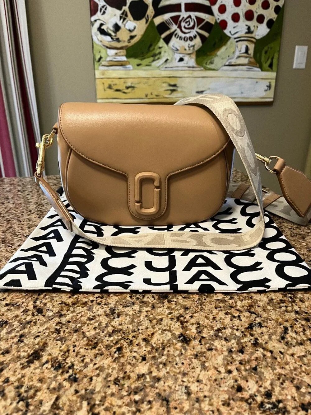 Marc Jacobs Saddle Bag Sz Medium - Leather - Authentic - Picture 4 of 17